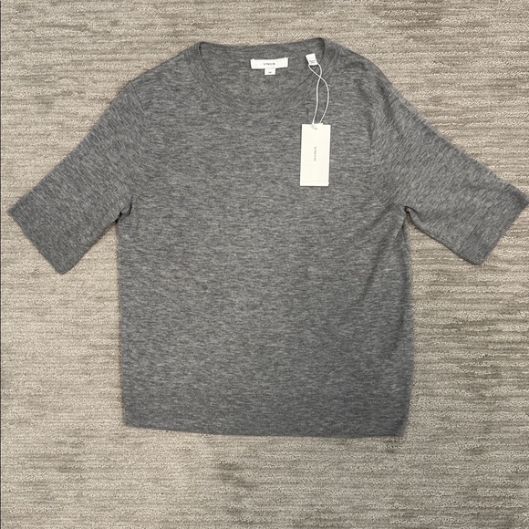 Vince NWT Wool Cashmere Blend Sweater Gray Size Small - Picture 4 of 10